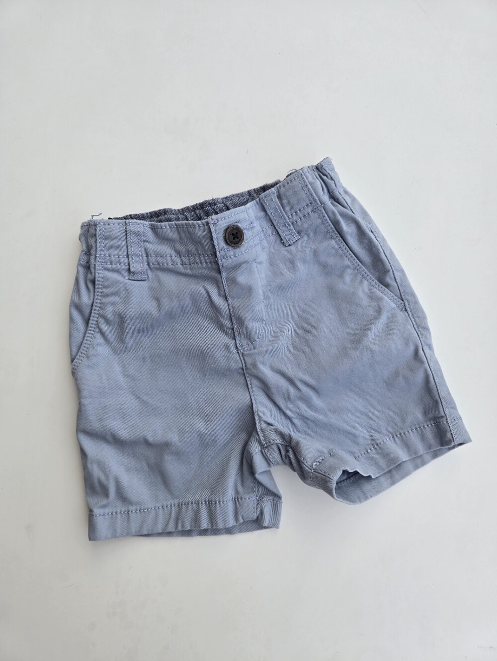 Oshkosh Bgosh Shorts Twill Pull On Dusty Blue 18m